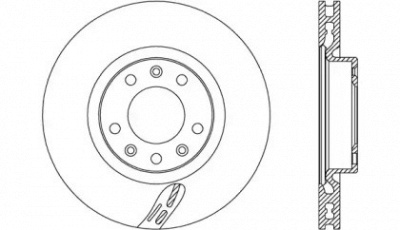 OPEN PARTS bda272520 -  Тормозной диск